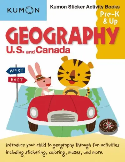 Kumon Sticker Activity Books: Geography U.S. and Canada Certified