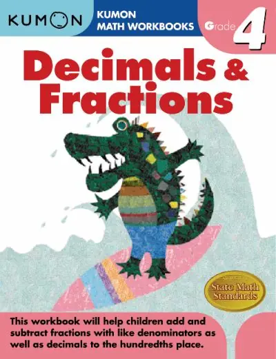 Kumon Grade 4 Decimals & Fractions Today Only