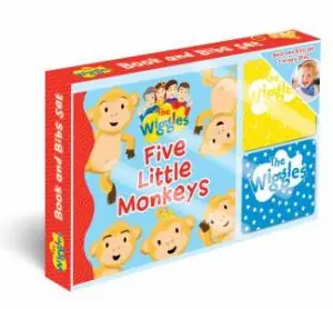 The Wiggles: Five Little Monkeys Book And Bib Gift Set Buy Direct