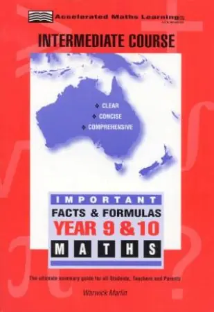 Important Facts & Formulas Year 9 & 10 Maths Intermediate Sale