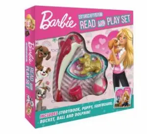 Seasonal Sale Barbie: My Book Of Puppies Read And Play Set