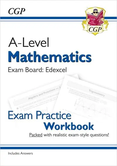 Sale A-Level Maths Edexcel Exam Practice Workbook (Includes Answers)