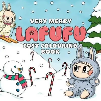 Authentic Very Merry Lafufu Cosy Colouring Book