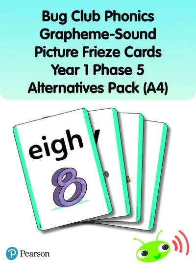 Bug Club Phonics Grapheme-Sound Picture Frieze Cards Year 1 Phase 5 Alternatives (A4) Price Drop